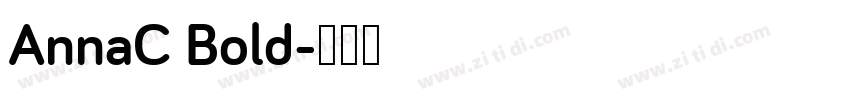 AnnaC Bold字体转换